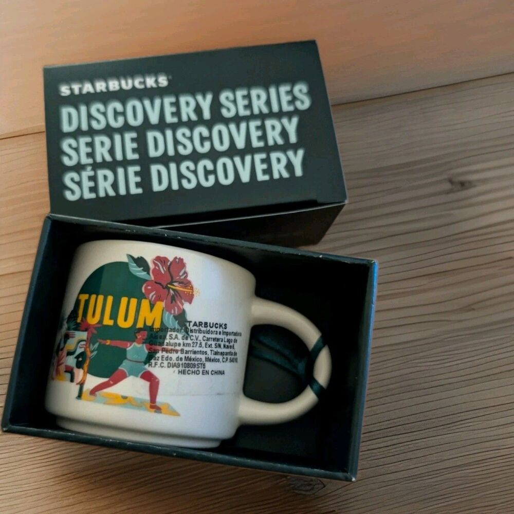 Starbucks Tulum Mexico Discovery Series 2 oz Mini Ornament Espresso Mug NWT US
